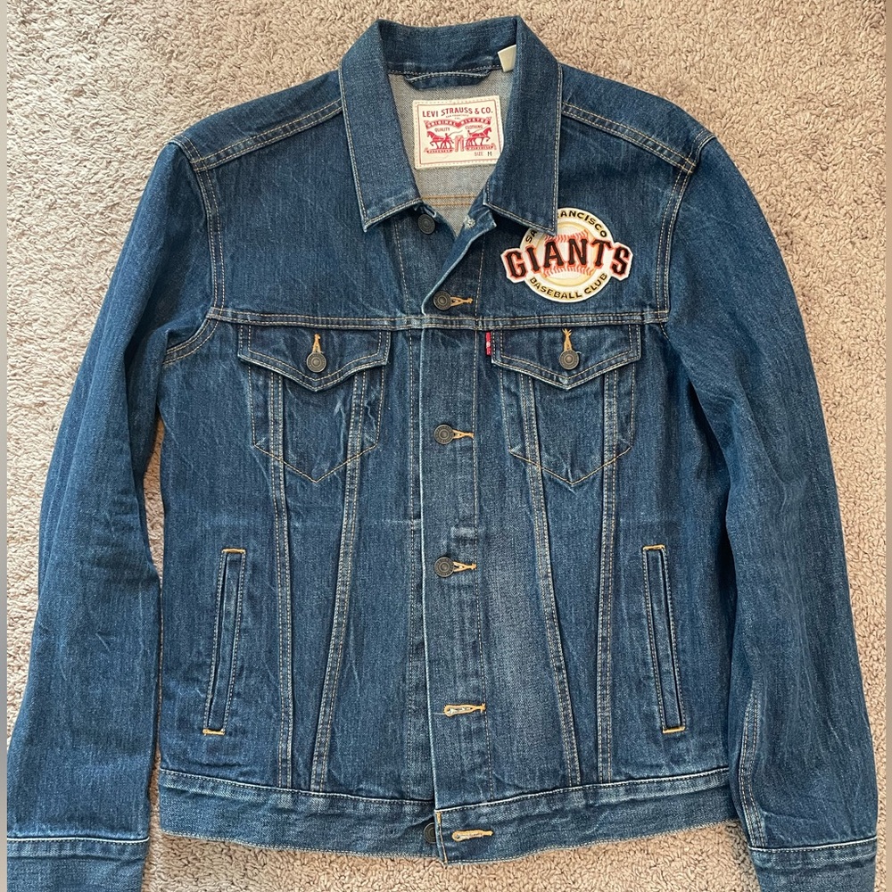 Men’s Levi’s MLB denim trucker jacket - San Francisco Giants - Medium